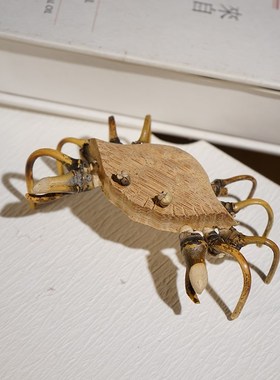 竹子制作昆虫小摆件手工创意趣味国风文艺茶桌茶室装饰品儿童礼物