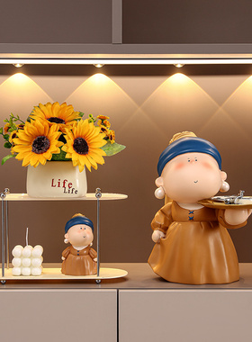 大艺术家玄关放钥匙收纳摆件家居饰品客厅鞋柜装饰品乔迁新居礼物