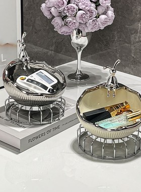 轻奢入户门口鞋柜钥匙置物架玄关装饰品摆件客厅家居新居礼品