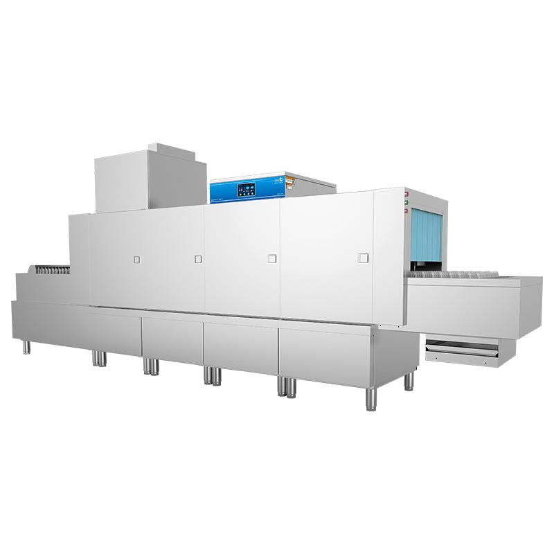 Asia Titanium Deluxe 4.4-meter Commercial Long-Line Flat Dishwasher Hotel School Canteen Canteen Source Works