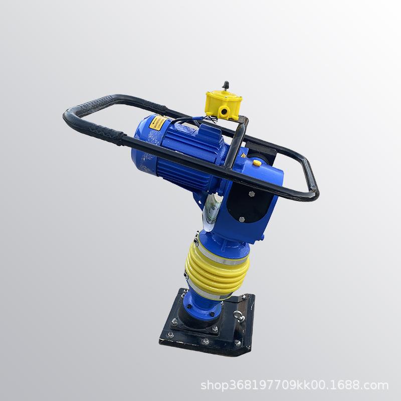 路面HCR110汽油冲击夯小型家用220V电动冲击夯地基夯实柴油夯 - 图1