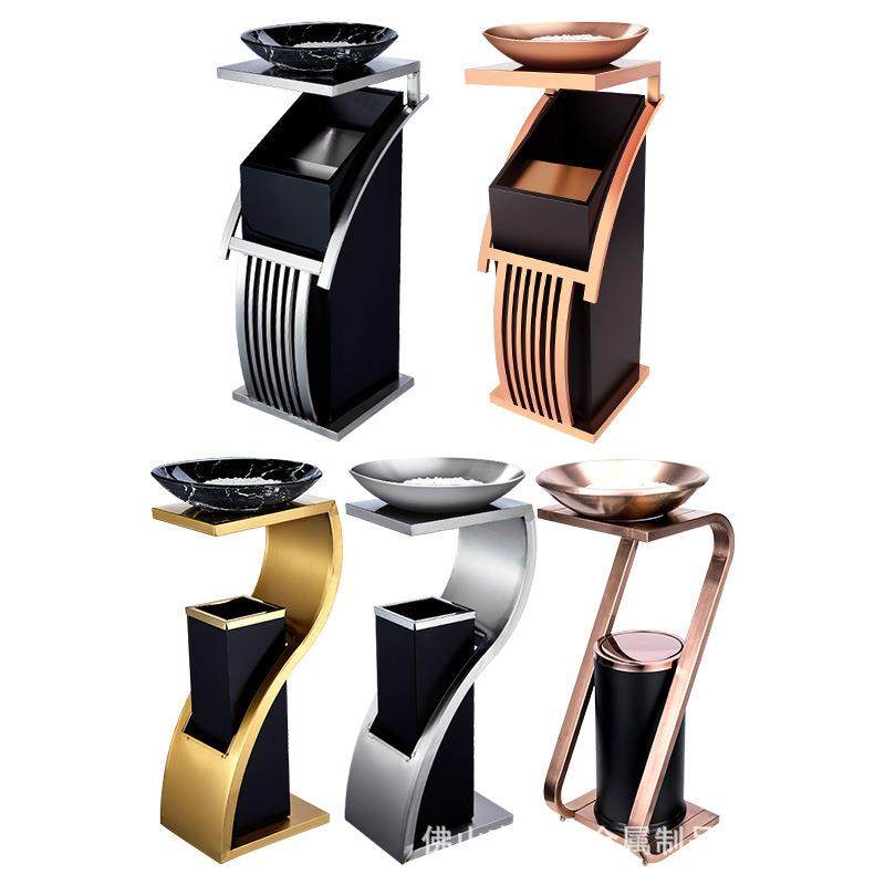 酒店宾馆大堂电梯口立式垃圾桶宾馆灭烟不锈钢垃圾桶S形新概念,淘宝优惠券,粉丝福利购,淘宝优惠卷