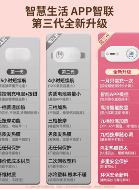 最右暖腹腰带送女朋友礼物大姨妈神器生理期痛经缓解暖肚子女生
