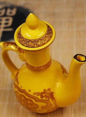 供酒壶 佛e堂摆件酒壶 茶壶 水壶 供酒瓶 陶瓷供酒杯财神酒壶