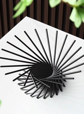 轻奢风高级发散水果盘客厅餐厅前台G创意零食盘高端精致托盘摆件