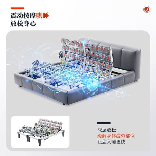 五区段智能c升降床德国OKIN电机90CM1.8米单人家用电动升降排骨架 - 图0
