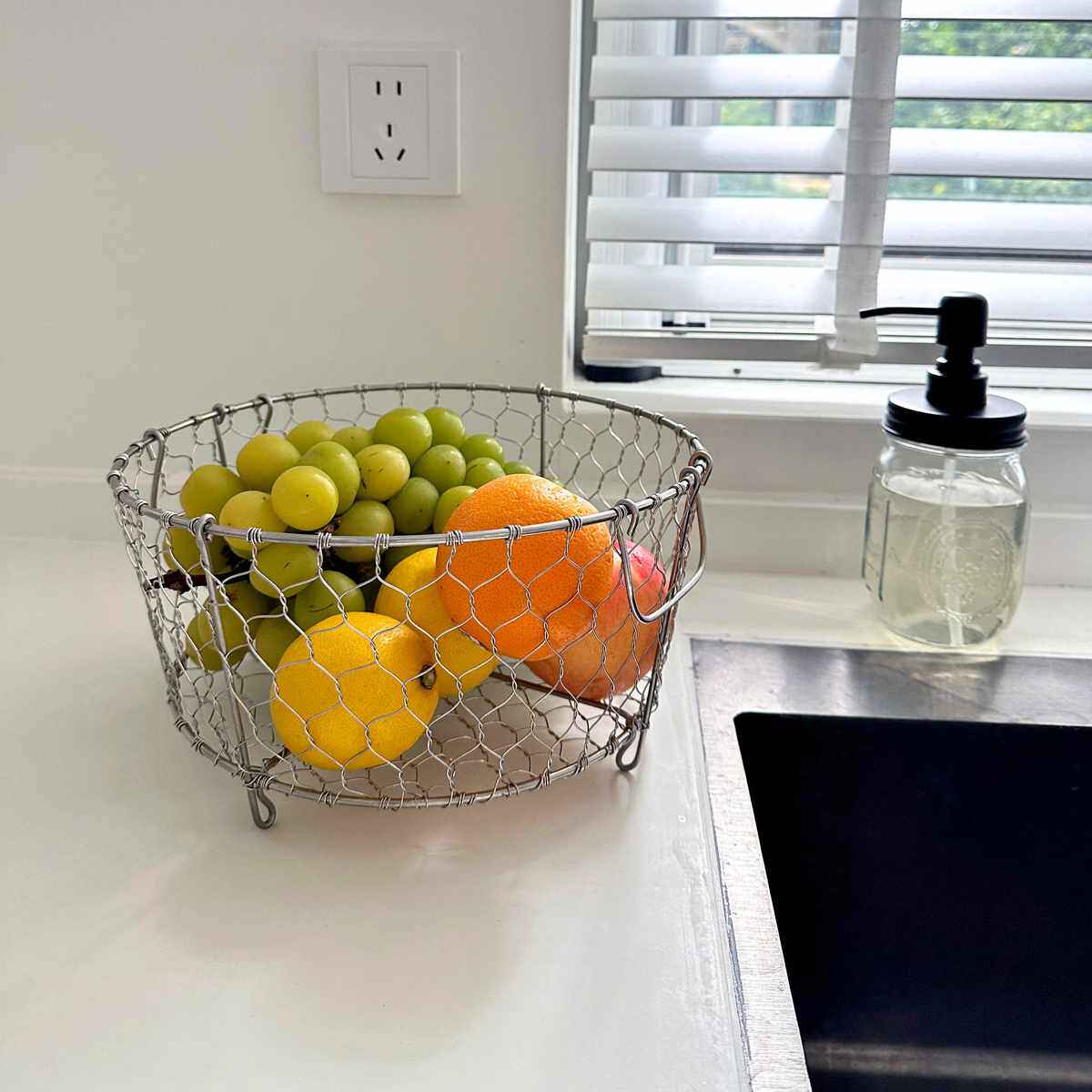 手作不锈钢沥水篮 手工编织厨房收纳篮水果篮零食碗碟杂物收纳筐,淘宝优惠券,粉丝福利购,淘宝优惠卷