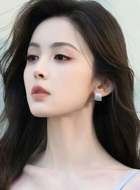 娜扎同款水波纹轻奢百搭小号耳环