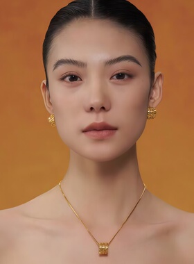 黄子弘凡同款葫芦吊坠锁骨链