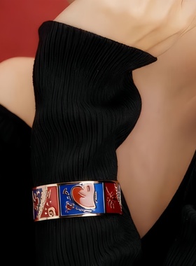 黄龄同款珐琅彩恋爱手镯