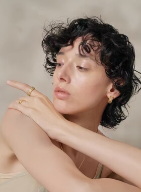 新款极简轻奢开口食指戒女