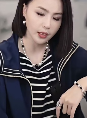 撞色时尚个性拼接新款轻奢