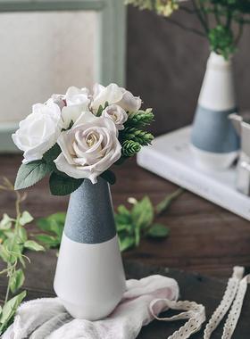 造器陶瓷小花瓶插花花器创意日式北欧风格装饰餐厅餐桌摆设件ins