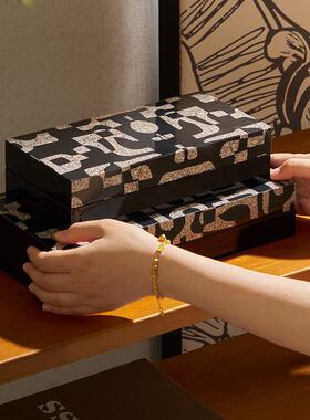 英式覆古风森系咖啡店桌面香薰扩香器长方形木质托盘摆件氛围布置