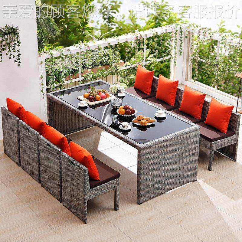 外花园桌椅组椅合23-3-27-户别墅庭院露台防晒藤民宿外摆休室闲外,淘宝优惠券,粉丝福利购,淘宝优惠卷