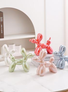 电镀陶瓷小气球狗24金，银，粉红，兰花，橙色，紫色，红色和白色