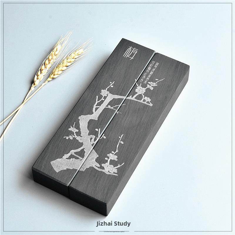 歙砚石头压宣纸毛边纸原石素面镇纸镇尺文房四宝学生文雅压纸一对,淘宝优惠券,粉丝福利购,淘宝优惠卷