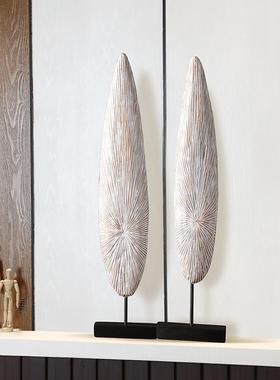 抽象艺术入户玄关摆件竖高客厅电视柜酒柜高级轻奢创意家居装饰品