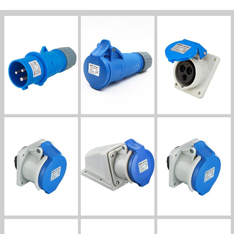 WEIPU威浦工业插头16A32A3芯明暗装座TYP231防水航空连接器TYP281 - 图2