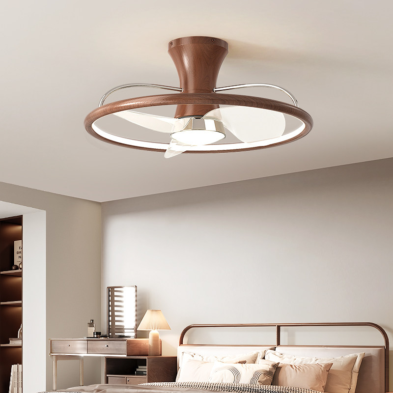 榆艺新款风扇灯卧室中古风复古智能遥控儿童房护眼一体吸顶电扇灯,淘宝优惠券,粉丝福利购,淘宝优惠卷