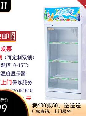 立式单门冷藏保鲜展示柜幼儿园食品留样柜直冷啤酒柜饮品柜茶叶柜