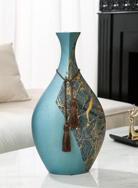 新中式陶瓷花瓶艺术复古摆设客厅样板间玄关电视柜桌面装饰品摆件