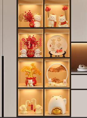 现代酒柜装饰品摆件家居轻奢高档客厅玄关电视柜餐边柜工艺品摆设