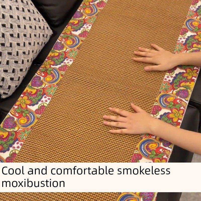 【透气清凉】藤垫可作席毯、双面艾绒靠垫、全身艾草夏日沙发毯,淘宝优惠券,粉丝福利购,淘宝优惠卷