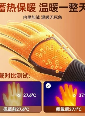 冬季防寒运动骑行手套分指