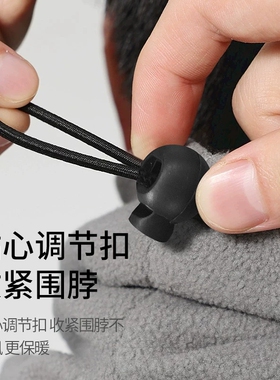 特步骑行保暖围脖套男面巾户外骑