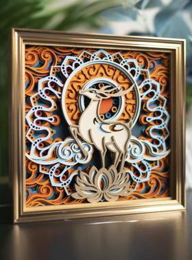 玄关酒柜办公室装饰桌面摆件高级感小众乔迁礼品开业礼物