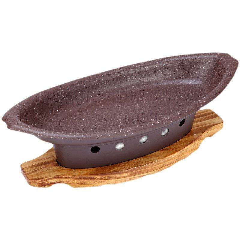 臭鳜鱼鱼酒精干锅鱼头锅烤鱼炉酒店蒸鱼盘子椭圆形干锅盘刺身鱼盘,淘宝优惠券,粉丝福利购,淘宝优惠卷