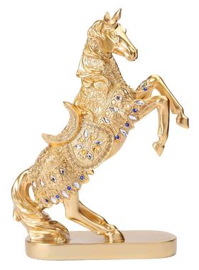 欧式轻奢高档招财马树脂工艺品客厅电视柜酒柜装饰品摆件商务礼品