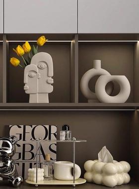 轻奢玄关入户摆件客厅家居软装收纳装饰品餐柜酒柜高档工艺礼品