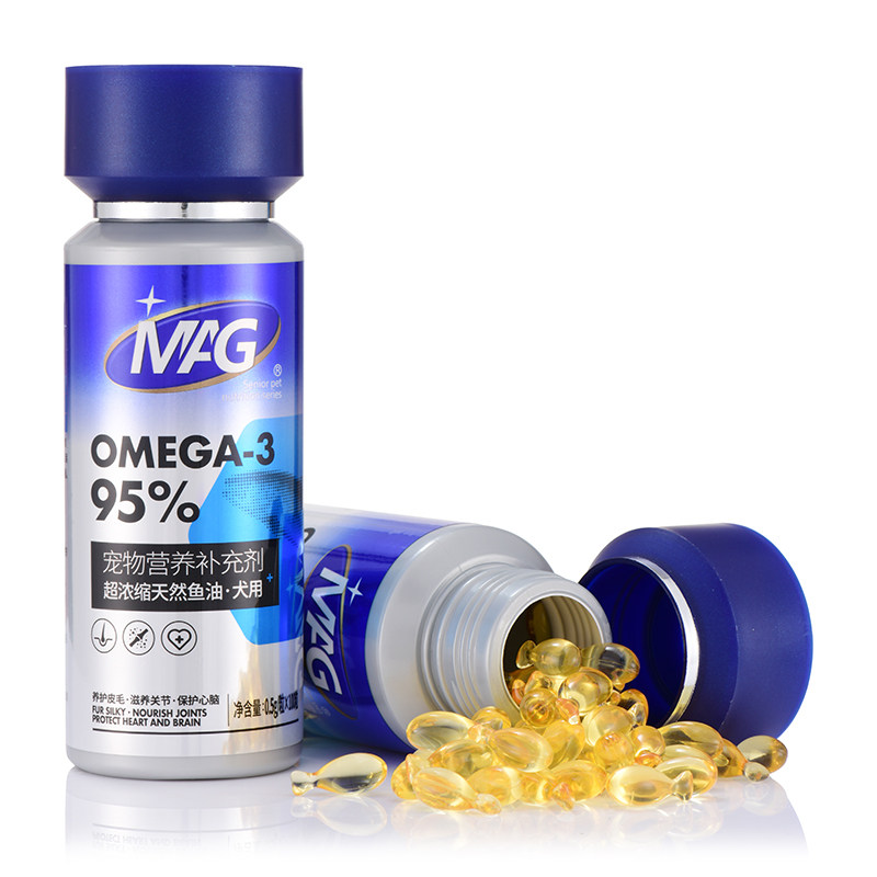 MAG犬鱼油胶囊宠物狗深海鱼油金毛萨摩柯基成犬幼犬通用营养补充,淘宝优惠券,粉丝福利购,淘宝优惠卷