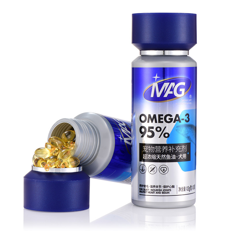 MAG犬鱼油胶囊宠物狗深海鱼油金毛萨摩柯基成犬幼犬通用营养补充,淘宝优惠券,粉丝福利购,淘宝优惠卷