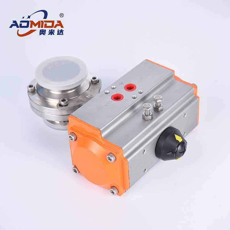 气动蝶阀 304不锈钢快装气动蝶阀 卫生级卧式卡箍卡盘气动蝶阀,淘宝优惠券,粉丝福利购,淘宝优惠卷