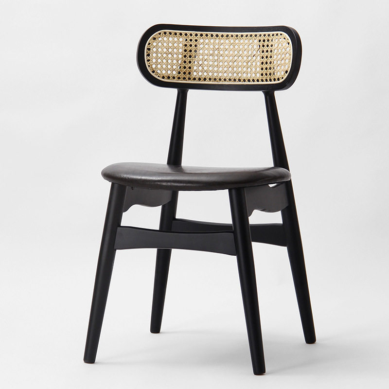 北欧日韩原木风格小户型家用餐厅咖啡厅白蜡木编藤餐椅外贸同款,淘宝优惠券,粉丝福利购,淘宝优惠卷