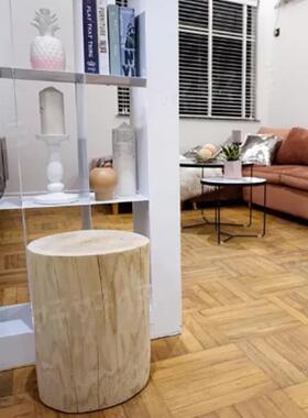 天然原木客厅木墩花架婚庆道具装饰木桩服装店树桩摆件花盆底座