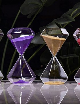 钻石沙漏计时器30/15/5分钟时间计时儿童沙漏创意摆件生日礼物