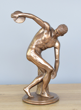 优选现代创意掷铁饼者运动人物雕像办公室桌面摆件家居客厅柜子装