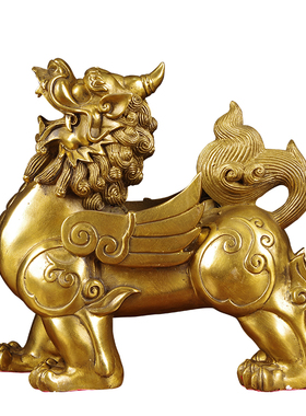招财铜貔貅摆件一对全铜貔貅客厅聚财貔恘玄关办公室装饰开业礼品
