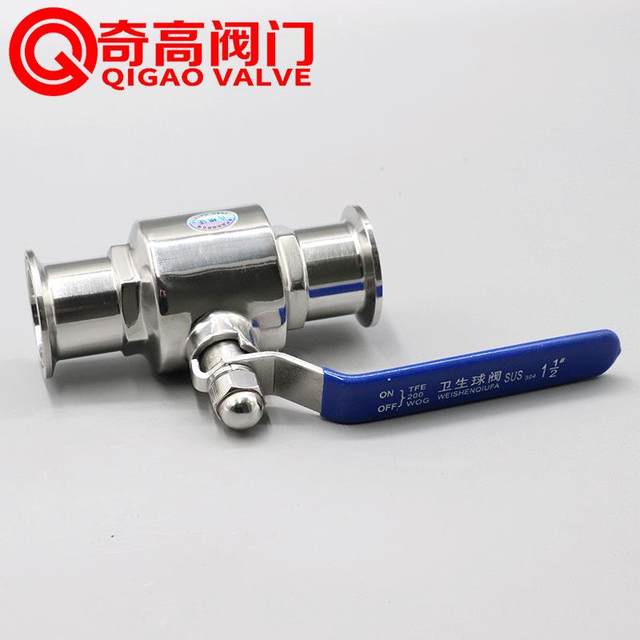 Manufacturer direct sales stainless steel quick load ball valve 304/316L clamp valve DN20 manual straight-through ball valve