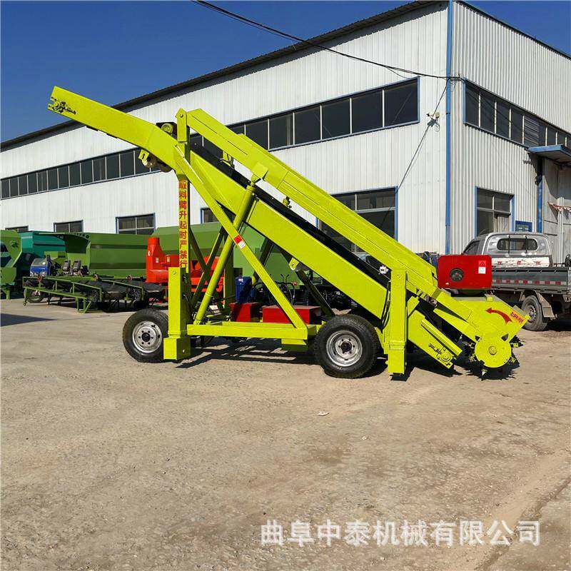 牧草料青贮窖池扒草机饲草料自动移动取料机大型草池黄储取用机 - 图2