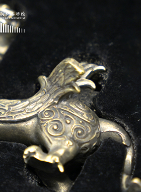 河北博物院文创双翼神兽家居客厅装饰品金属材质创意摆件礼品礼物