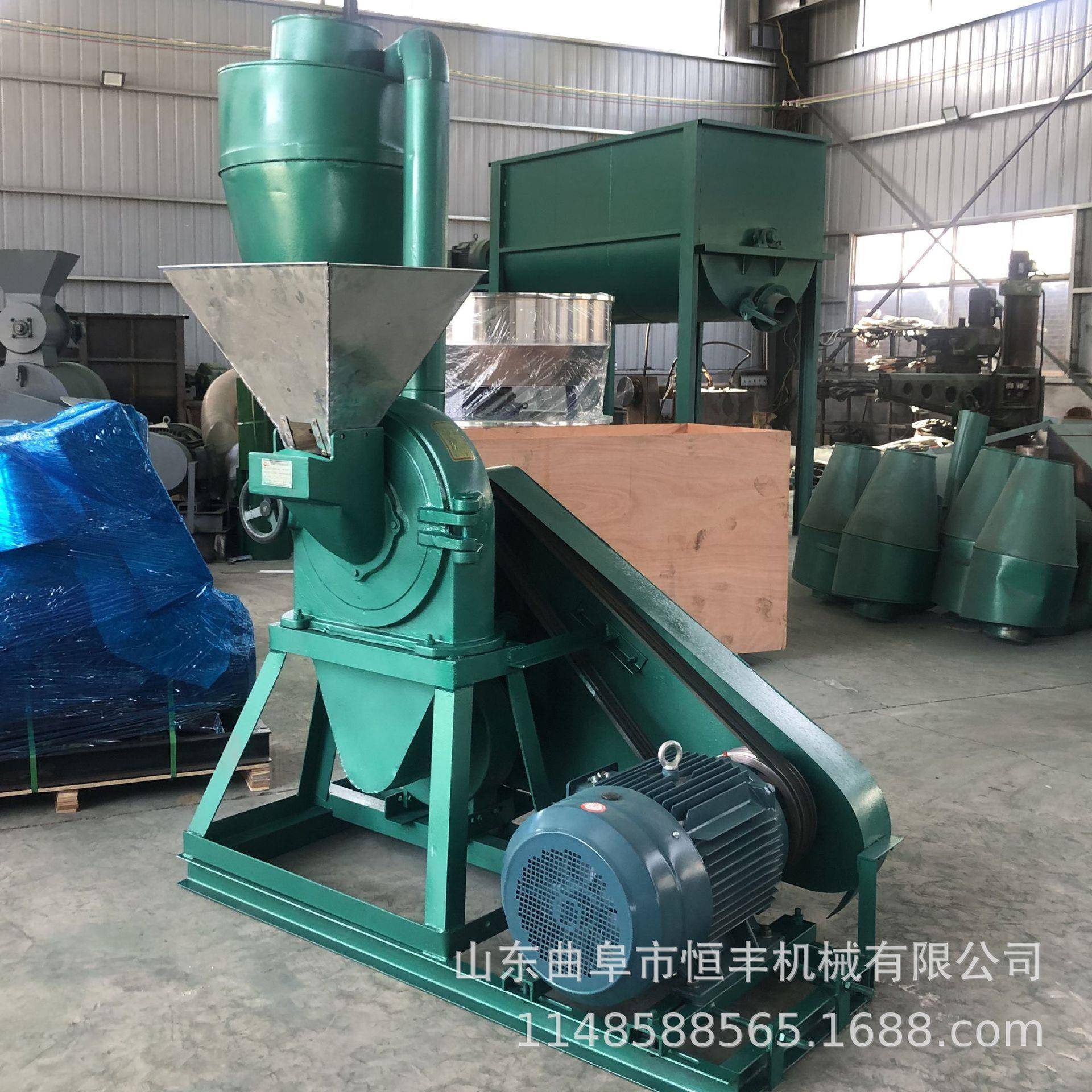 枣庄不锈钢齿盘粉碎机糯米海盐大米磨粉机石膏化肥结块打粉机 - 图1