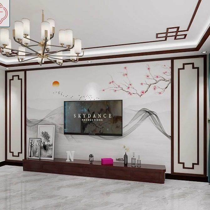 新中式实木花格线条电视背景墙边框木条子木雕原木装修7线条吊顶,淘宝优惠券,粉丝福利购,淘宝优惠卷