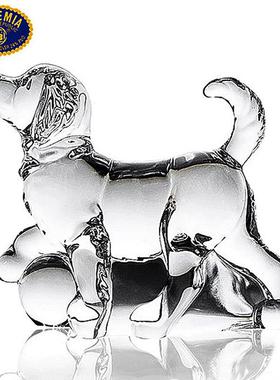 捷克BOHEMIA进口水晶玻璃桌面可爱家居饰品摆件装饰工艺品送礼物