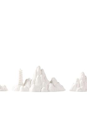 新中式假山小山摆件微景观创意客厅样板间桌面鱼缸造景搭配装饰品