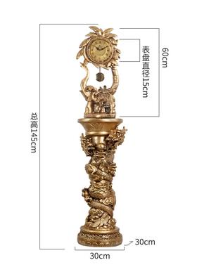 电视柜旁边摆件欧式落地家居装饰客厅玄关沙发进门大型轻奢两边象